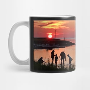 Sunset silhouettes at Gray’s beach Mug